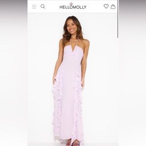 Pastel maxi sundress lavender hello molly